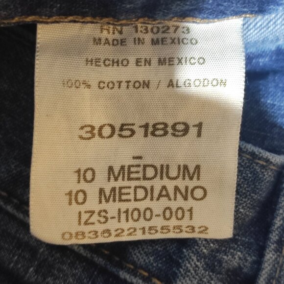 Lee jeans women's size 10 Medium denim blue colour Relaxed fit Straight Leg - Picture 7 of 12